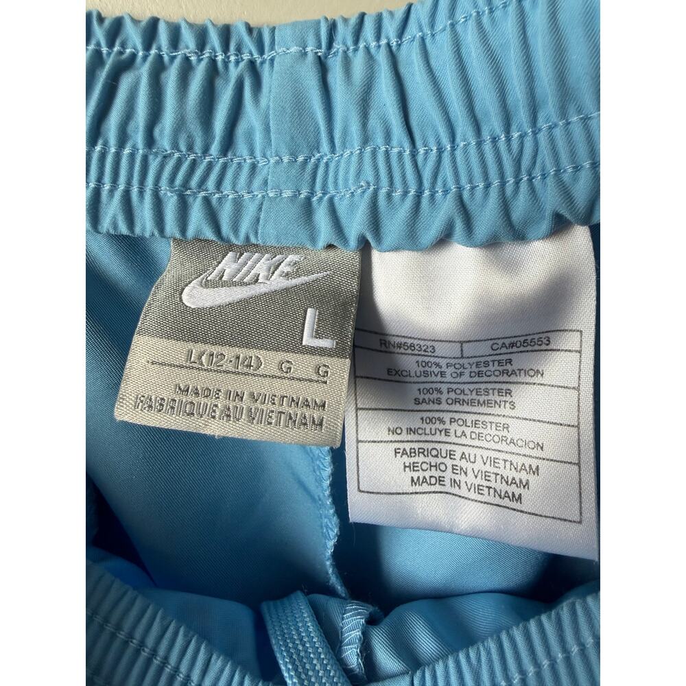 VTG Nike Women's Sky Blue w/ Black/White Side Stripes Track Suit- XL Top/L Pants - Picture 12 of 13
